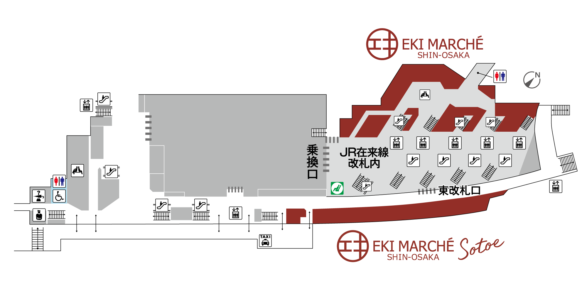 eki marche Shin-Osaka Map