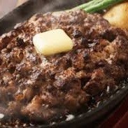 Coarse ground beef 100% hamburger steak