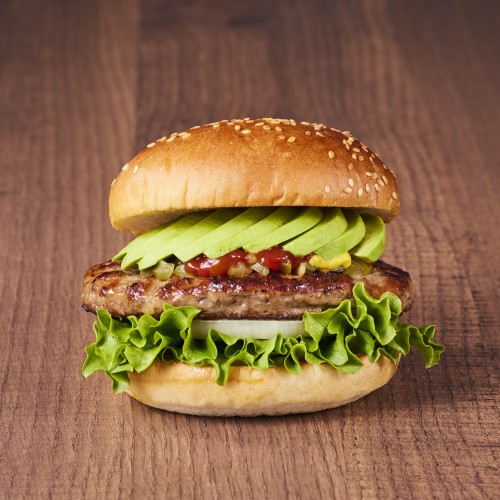 Classic avocado cheeseburger